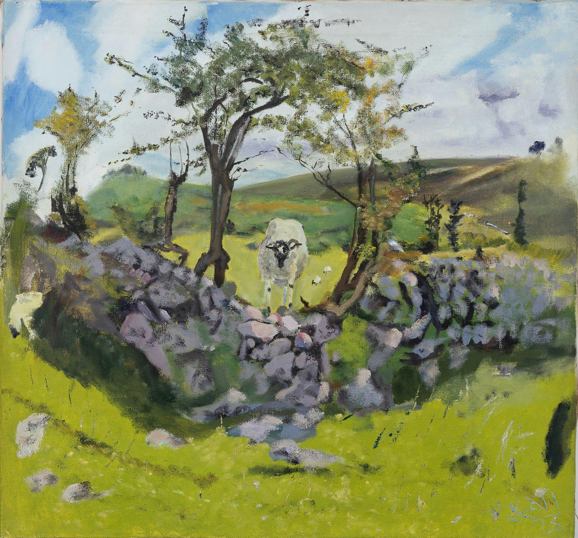 ZULEIKA GALLERY Jean Jones 'Sheep in the Hedge'-1.jpeg